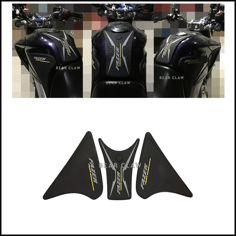 for Yamaha fazer 250 Motorcycle Tank Traction Pad Side Gas Knee Grip Protector Anti slip sticker