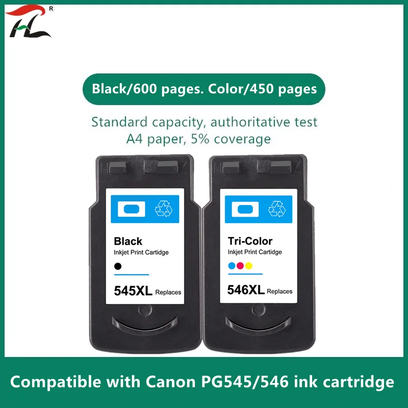 

Yi Le Cai PG545 CL546 Ink Black Tri Color Cartridge for Canon PG 545 CL 546 Pixma IP2850 MX495 MG2450 MG2550 MG2950 NS28 Printer