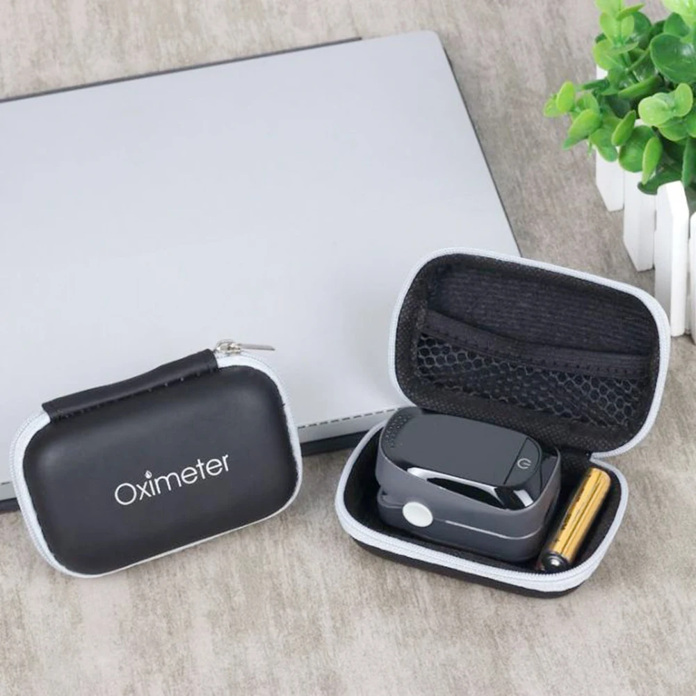 1 pc Oximeter Storage Bag Finger Pulse Oximeter Protective Case Blood Oxygen Saturation Detector Hard Holder