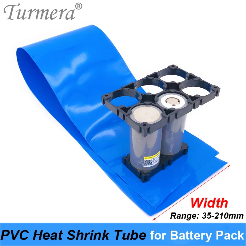 Rurka termokurczliwa Turmera rurka termokurczliwa PVC 35mm do 210mm do 18650 26650 32700 bateria litowa dostosuj