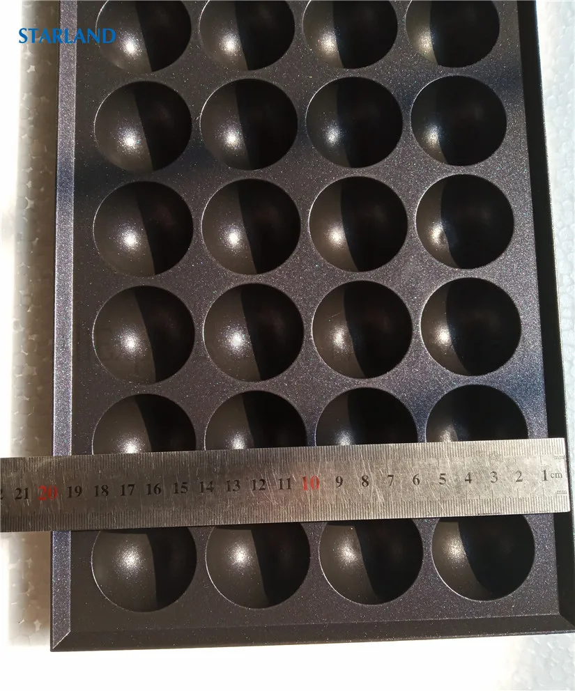Ersatzteil des Takoyaki-Grilltabletts, Octopus-Ball-Maker, keine Stick-Pfanne mit 28 Formen in einer Platte