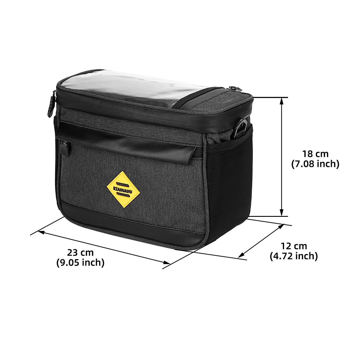 Cycling Bicycle Insulated Front Bag MTB Bike Phone Holder Handlebar Bag Basket Pannier Cooler Bag With Strip Bike Accessories