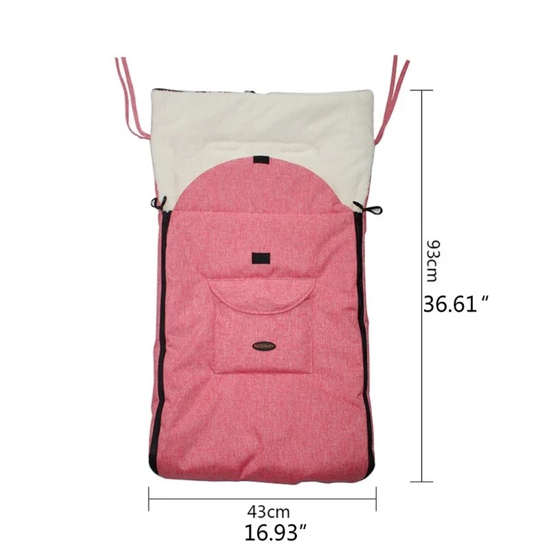 Bebê saco de dormir carrinho de criança sleepsacks infantil cadeira de rodas envelopes footmuff windshield inverno para fora à prova vento velo quente macio