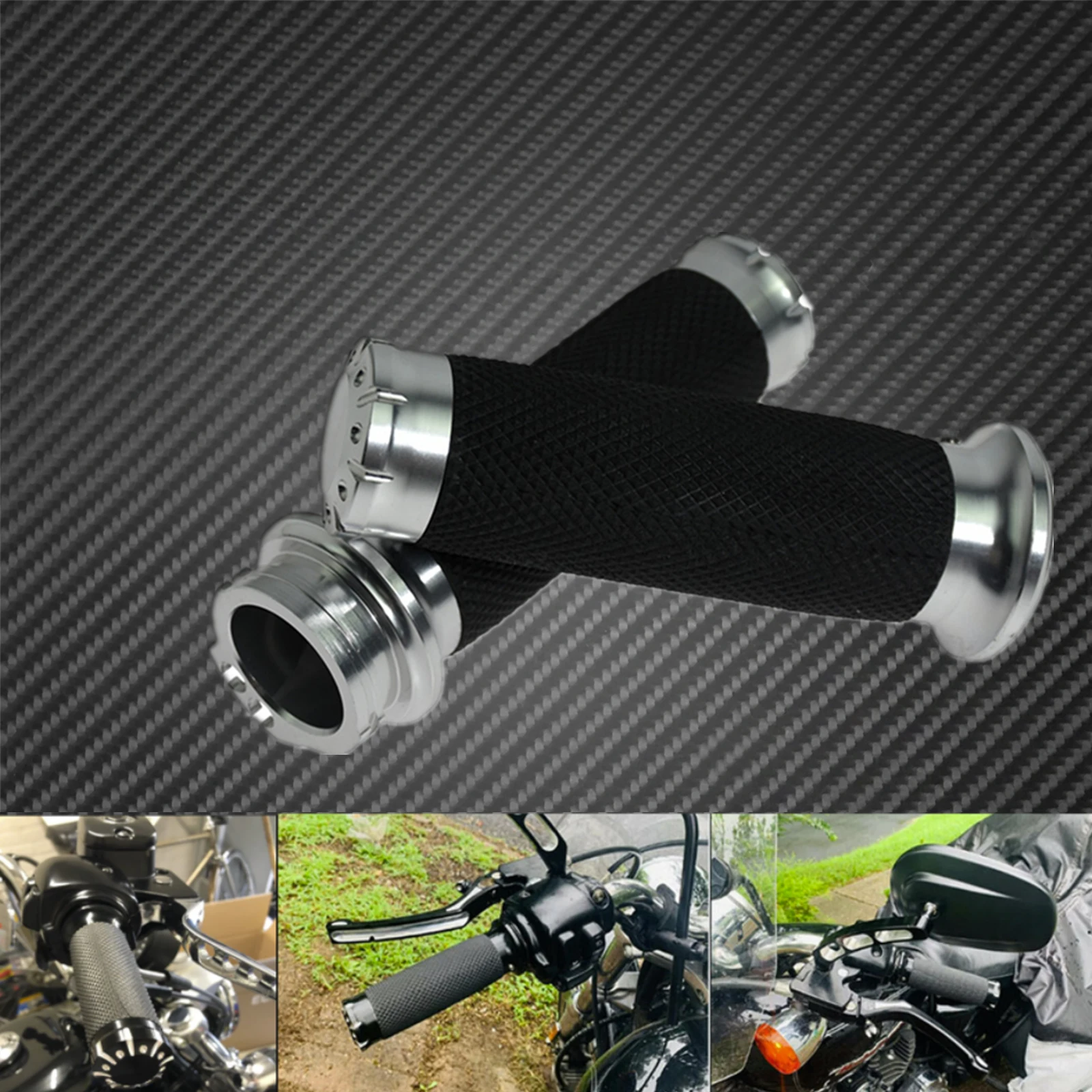 Universal Motorrad 1 "25mm Handgriffe Griff Bar CNC Für Harley Touring Road Glide Sportster 883 1200 XL Dyna softail Custom