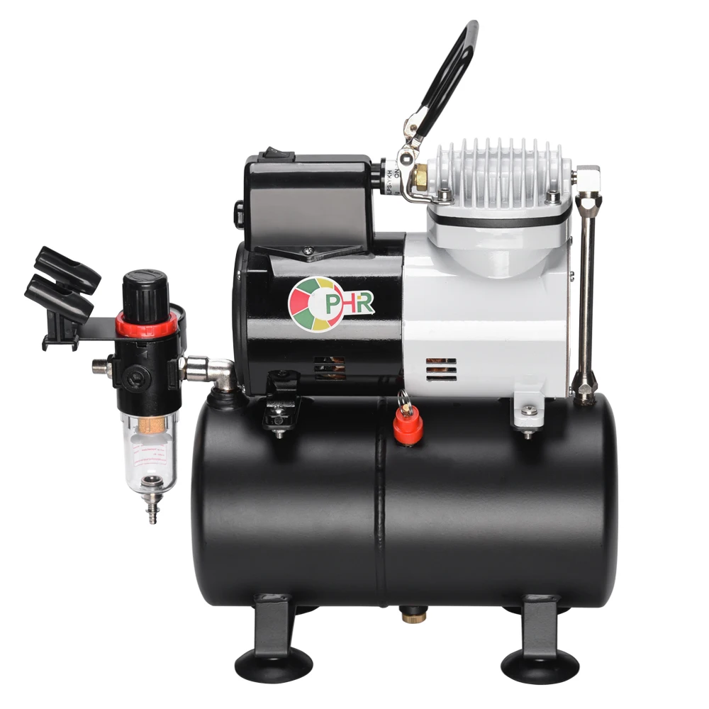 OPHIR Airbrush Kit Temporary Tattoo Air Compressor with Splitter  for Body Paint & Body Art_AC115+004A+069+038