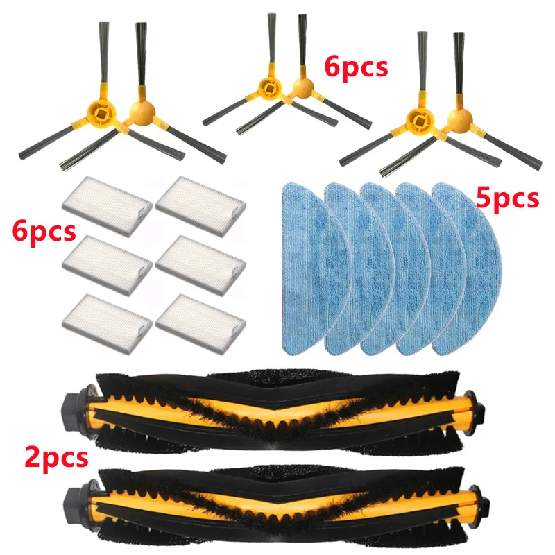 Main Roller Brush Side brush HEPA Filters Mop Cloth For Proscenic 800T 820S 820T 830T Robot Vacuum Cleaner Parts