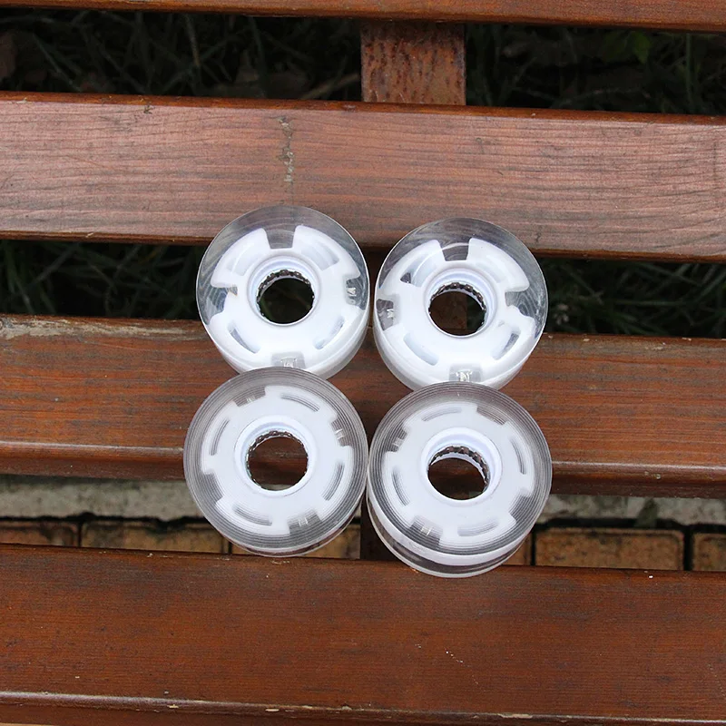 58*32Mm Roda Skateboard 88A PU Roda Flash Sikat Papan Ikan Roda Jalan Roda Skateboard Profesional