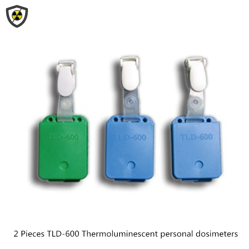 Genuine 2 pieces TLD-600 thermoluminescent personal dosimeters radiological radiation badges type cumulative dosimeter