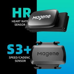 Ciclismo Magene Mover H003 S3 + ANT + USB C406 Dual Mode Speed Cadence Sensor cardiofrequenzimetro bicicletta Computer Bike Garmin XOSS