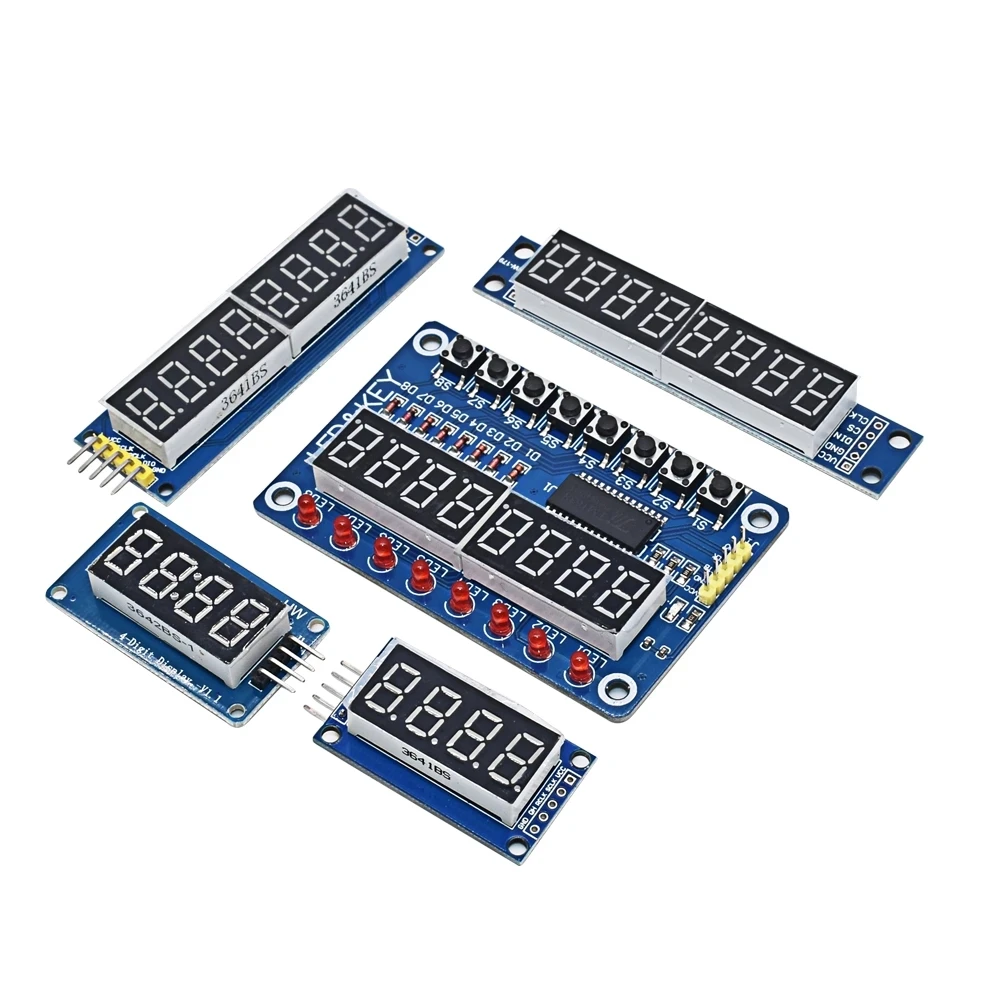 TM1638 Module TM1637 4 Key Display For AVR Arduino MAX7219 Digital LED Tube 8-Bit 74HC595