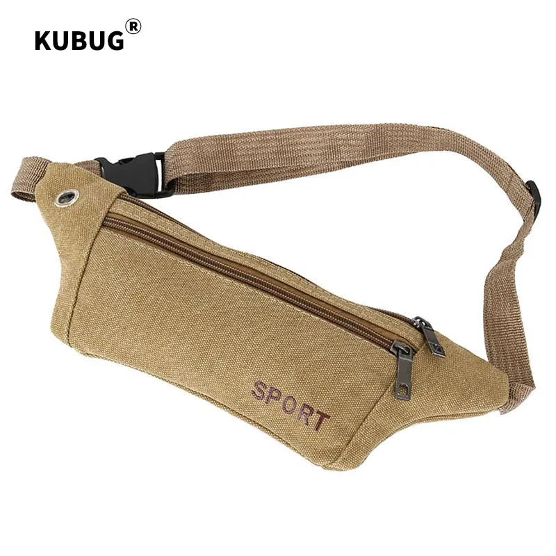 KUBUG Outdoor Sport Bag Crossbody Riding Mountaineering Multi-functional Tactical Running Bag Fashion Casual Canvas Waist Bag