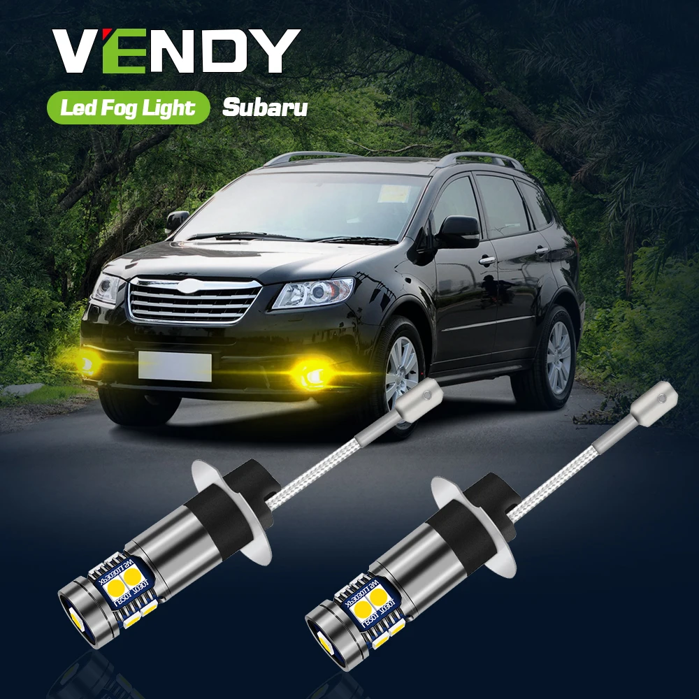 2pcs LED Fog Light Blub Lamp Canbus H3 For Subaru Forester SG Tribeca 2008-2014 Legacy BE BH BP Impreza GG GD 2001-2008