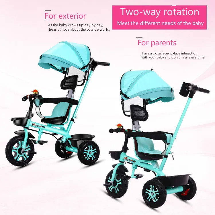 Baby Tricycle 0-6 Years Old Multi-function Baby Rotating Seat Baby Stroller Tricycle Bicycle Children Can Ride Bicycle Trike