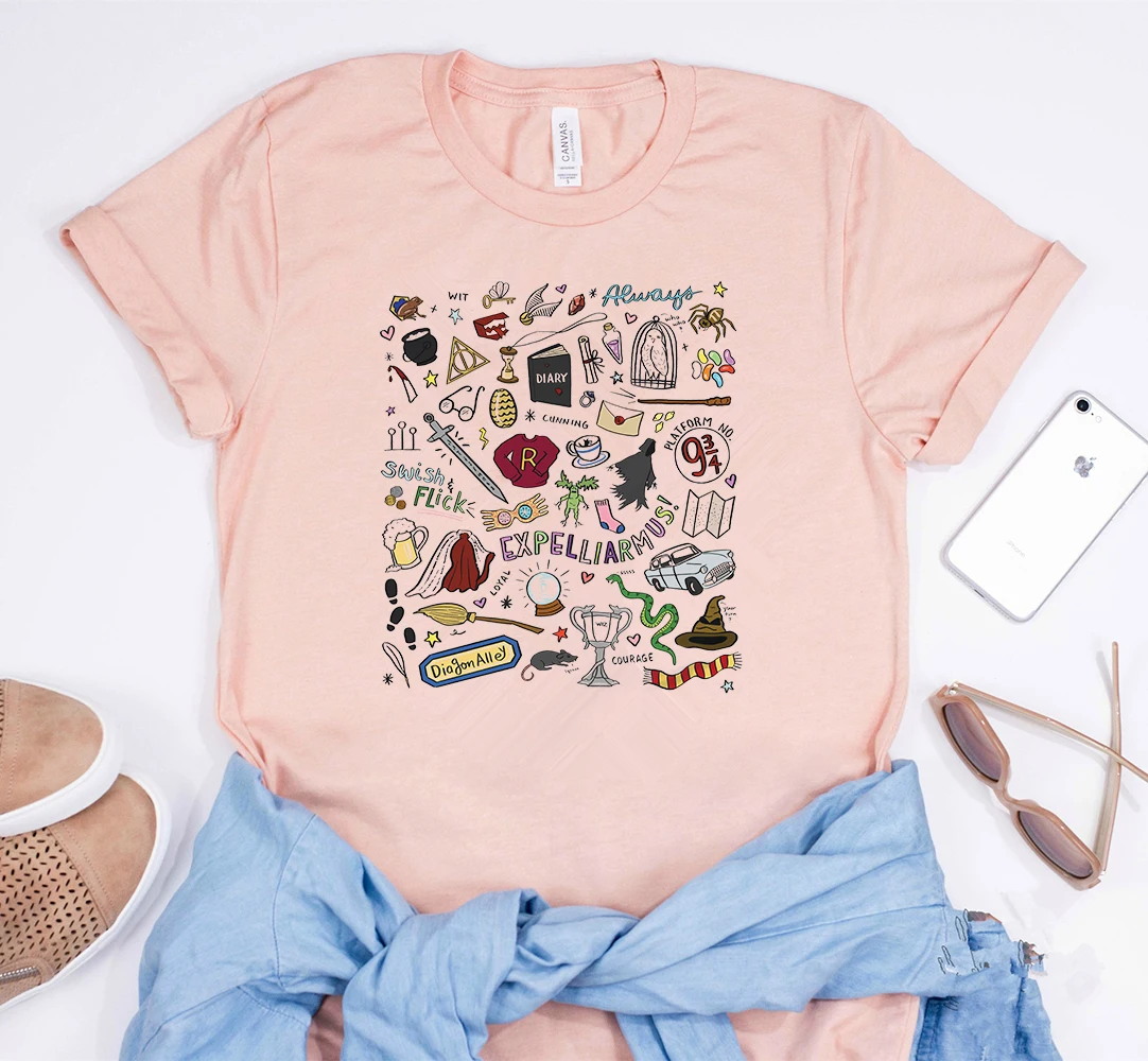 2019 Magical Wizarding World Book Lover Shirt Luna T-shirt Magical Lovegood  Graphic Tees HP fans Shirt