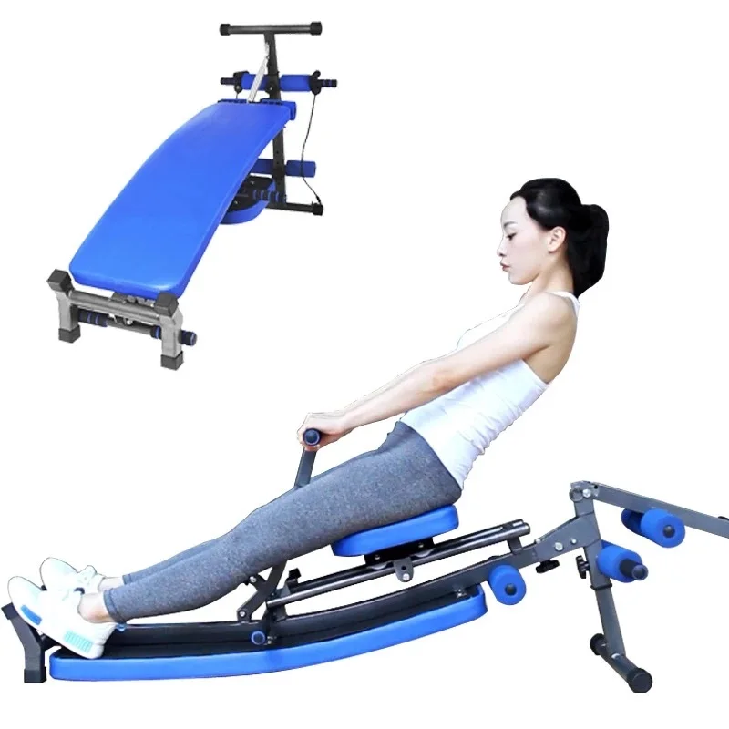 

Multifunction Exercise Board Support Sit-Ups Trainer Home Gym Fitness Push Up Board Rowing Machine Indoor Abdominal Board