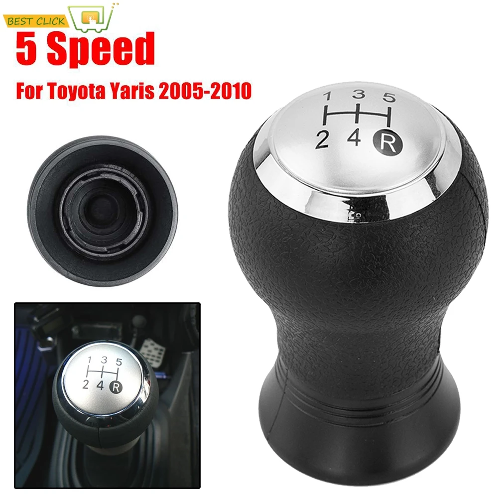 For Toyota Yaris Auris 5 Speed Manual Stick Gear Shift Knob Lever Shifter Head Handball 2005 2006 2007 2008 2009 2010