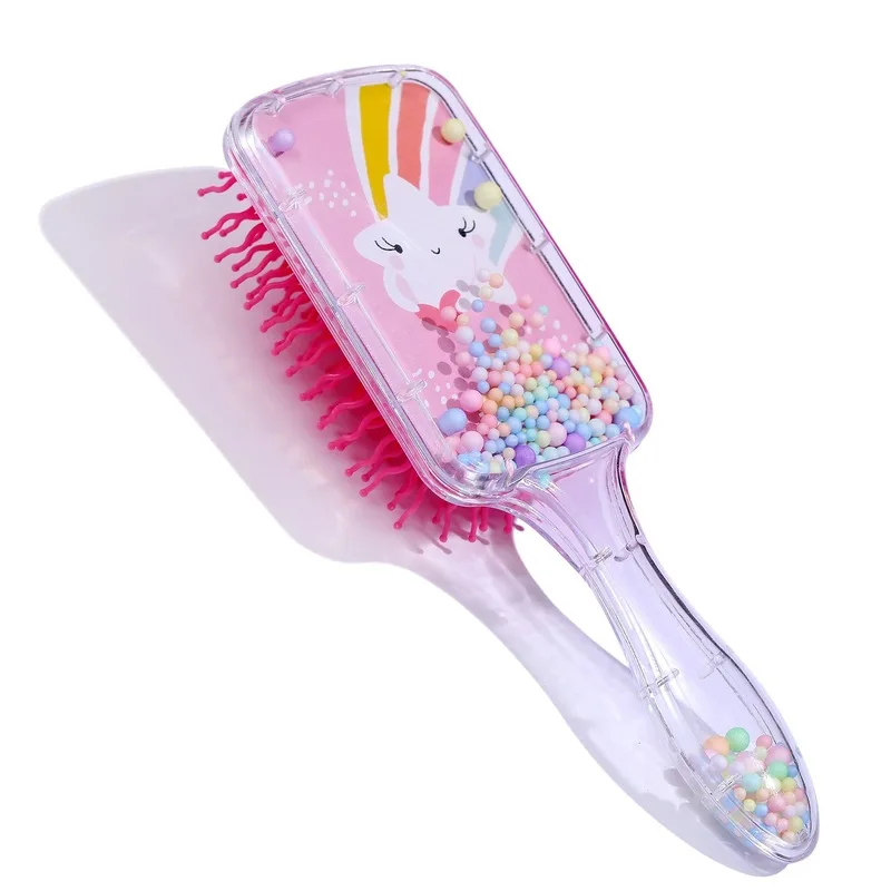 Long Hair Anti-knot Hair Brush Massage Children Comb Cute Girl Comb Carry Daisy Rabbit Portable Parting Comb Pattern Cartoon