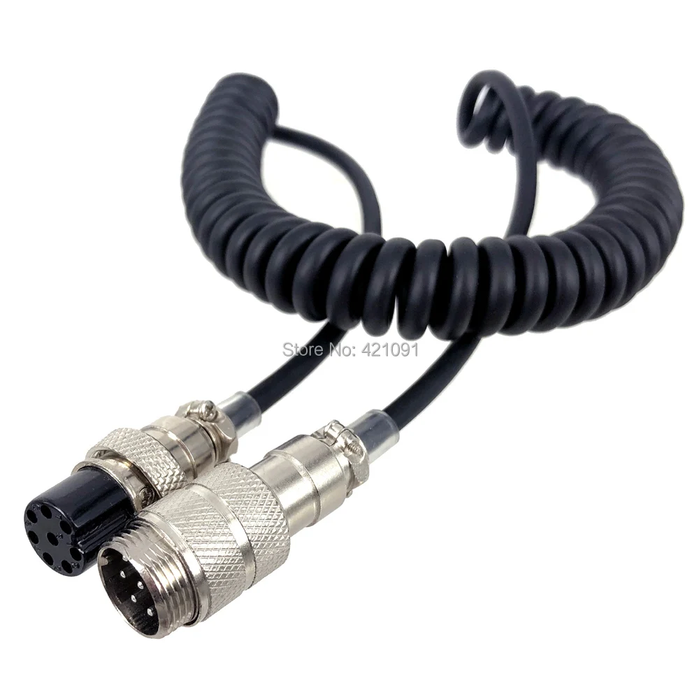 8 Pin Mic Microphone Extension Cable For Yaesu ICOM KENWOOD CB HAM Radio Walkie Talkie Accessories Female to Male