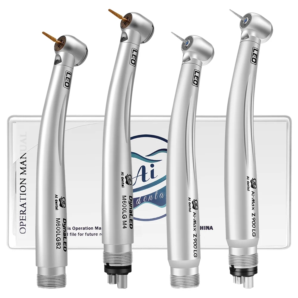 Dental high speed handpiece M500LG/Z800LG miniature head M600LG/Z900LG standard head air turbine 2 or 4 holes with DynaLED