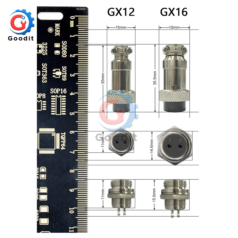 1set GX12 GX16 2/3/4/5/6/7/8/9/10 Pin Male+Female 12mm 16mm Circular Aviation Socket Plug Wire Panel Connector with Plastic Cap