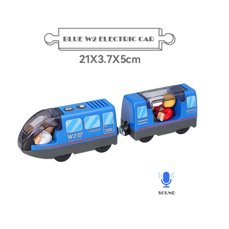 Tren Eléctrico Con Conexión Magnética Para Vías De Madera – Locomotora A Pilas Con Conductor Y Pasajero, Compatible Con Thomas Y Brio, Amarillo