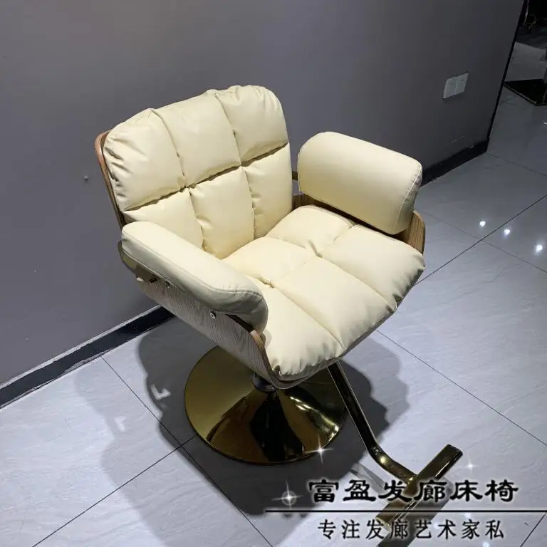 Barber shop lift down high-end seat hair cutting perm dyeing chair hairdressing chair hair salon special simple stool