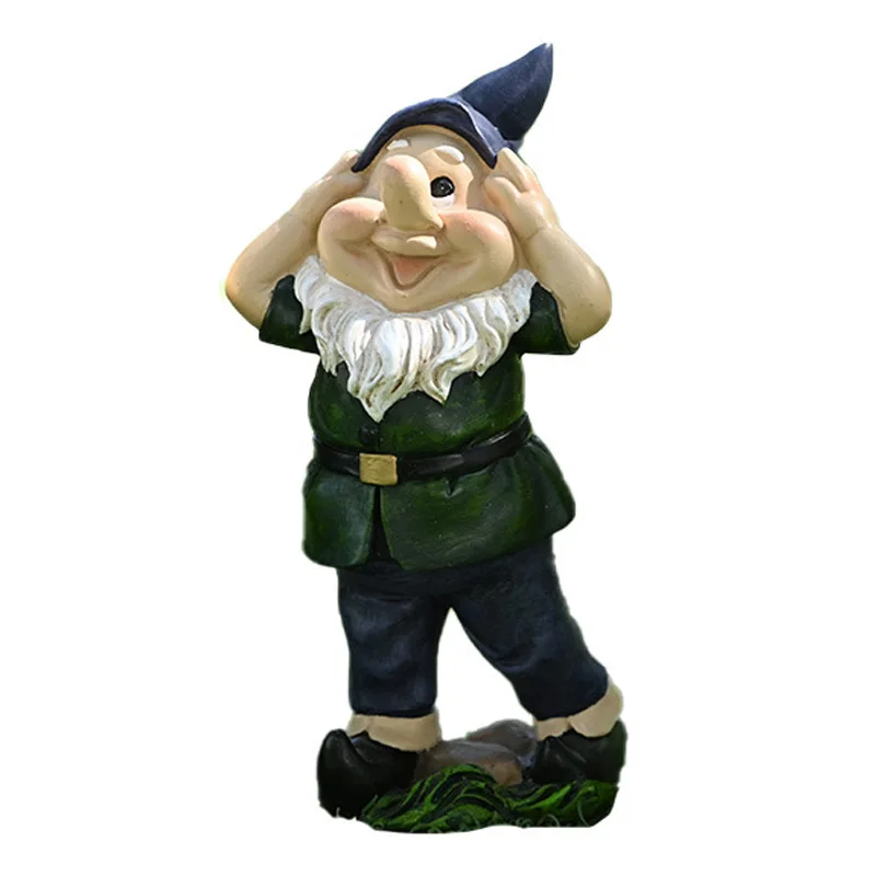 Hot Sale Dwarf Cartoon Resin Ornaments Micro Landscape Garden Home Decoration Cute Gifts for Friend Garden Statues Sculptures