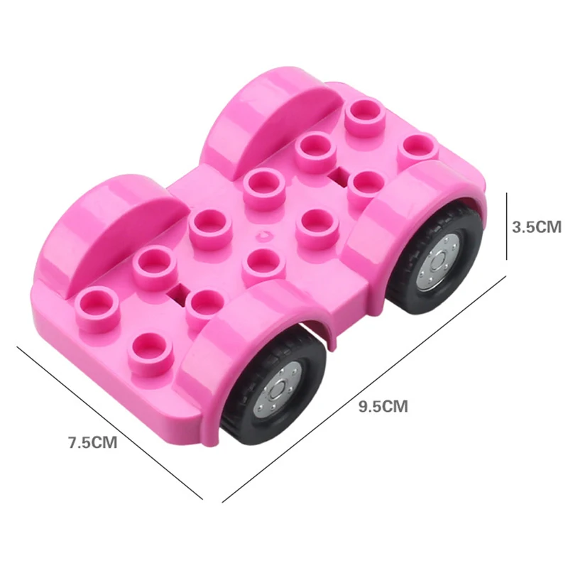 Car Model Children Assemble Toys Big Building Blocks Carriage Trailer Boat City Traffic Parts Toy For Children Compatible Bricks