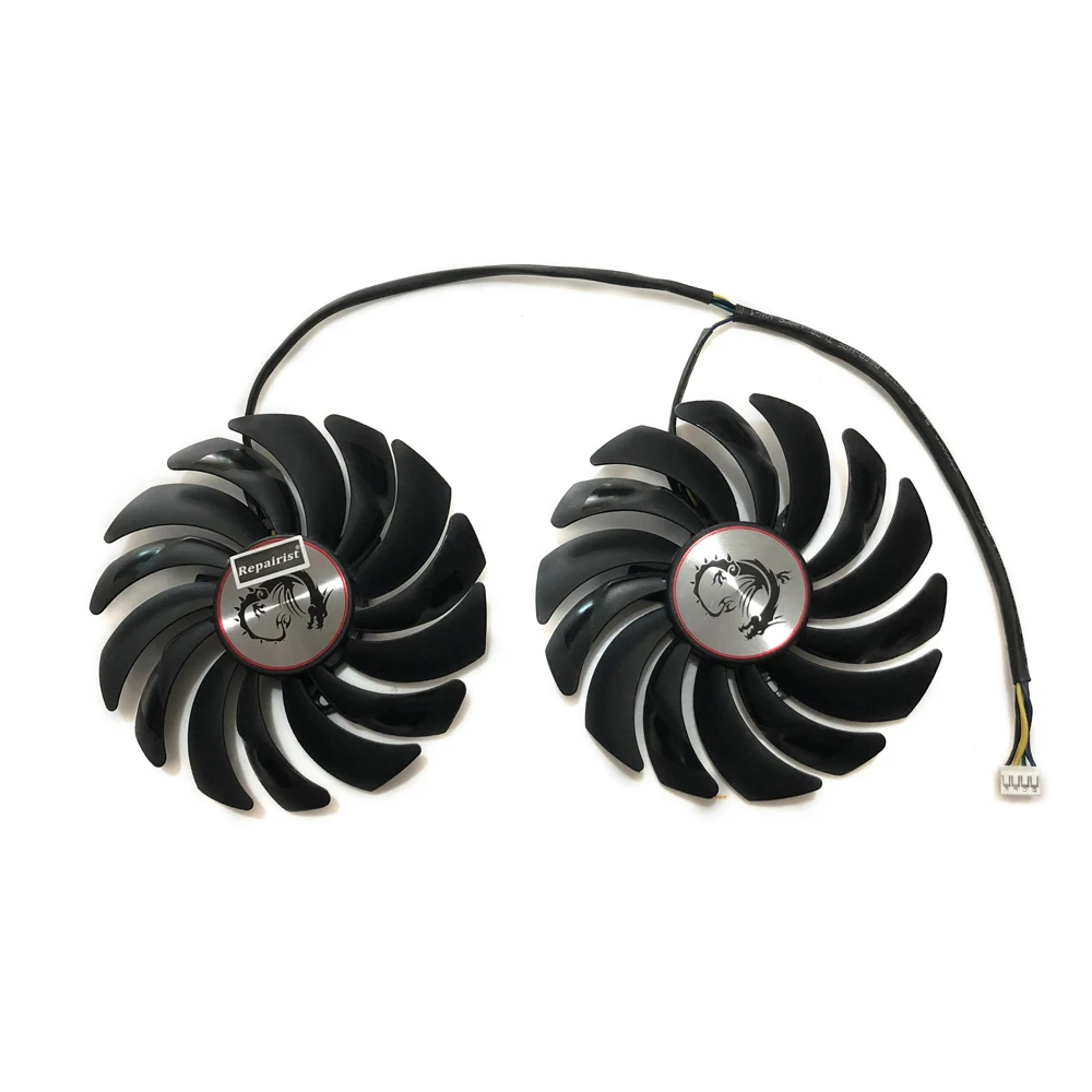 2 sztuk/zestaw GPU Cooler PLD10010B12HH PLD10010S12HH,VGA wentylator,dla MSI GTX1080TI GAMING,dla MSI GTX1070TI GAMING,dla MSI RX580 GAMING,dla MSI RX570 GAMING,dla MSI RX480 GAMING