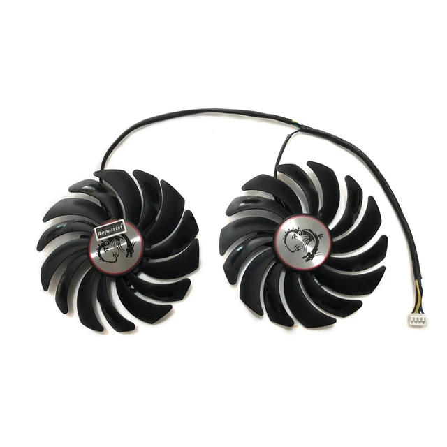2 sztuk/zestaw GPU Cooler PLD10010B12HH PLD10010S12HH,VGA wentylator,dla MSI GTX1080TI GAMING,dla MSI GTX1070TI GAMING,dla MSI RX580 GAMING,dla MSI RX570 GAMING,dla MSI RX480 GAMING