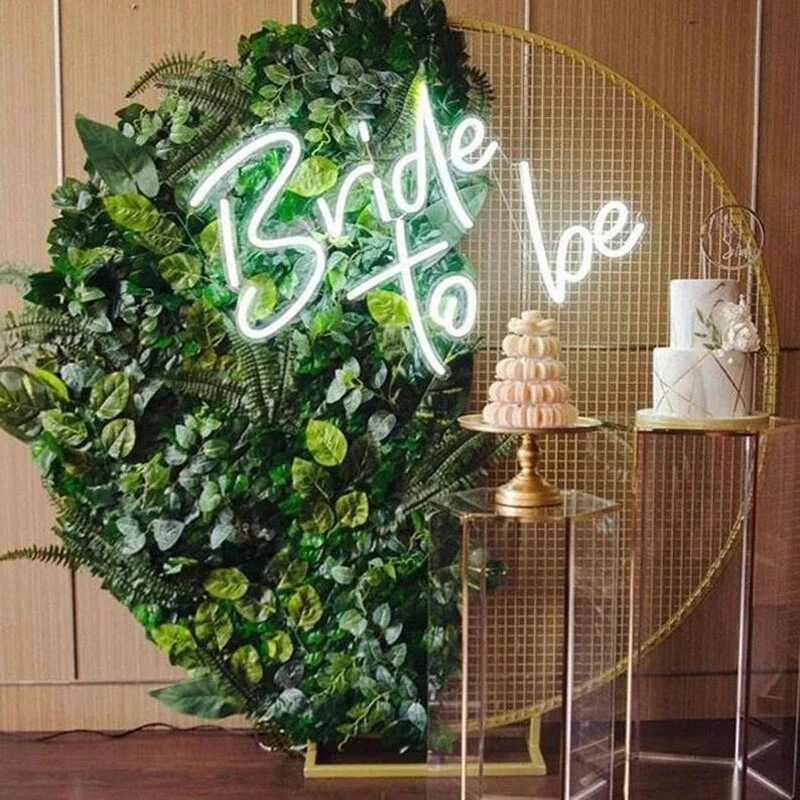 OHANEONK Custom Led Bride to be flexible neon for Wedding Decoration Bedroom Home Wall Decor Marriage Party Decorative