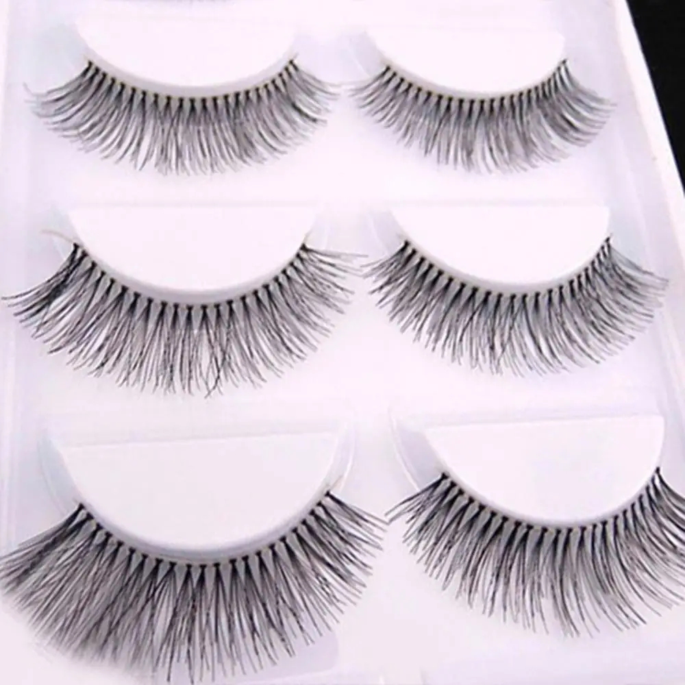 5 Pairs Natural Sparse Cross Eye Lashes Extension Makeup Long False Eyelashes False Eyelash Set