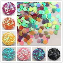 Heart Shape PVC Loose Sequins, Glitter Paillettes for Nail Art, Manicure, Sewing, Wedding Decoration, Confetti, 20G, 4mm