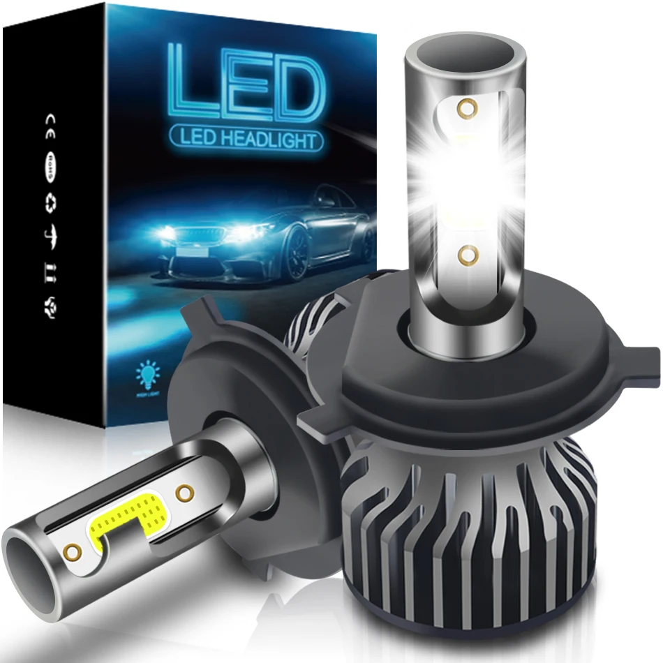 H4 H7 LED Lights Headlight Bulb 16000LM 72W H1 H11 Car Headlamp Mini Canbus 3000K 4300K 6000K 8000K Auto Fog Lamps 9005 9006 HB4