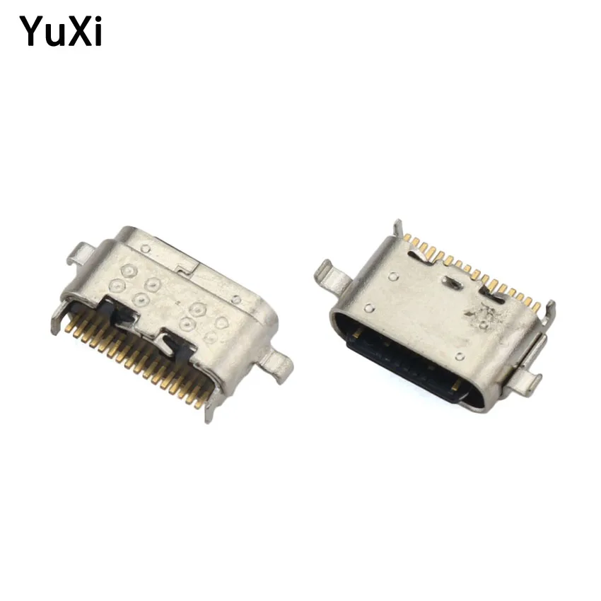 2pcs Micro USB Connector Type C Port For Lenovo P10 TB-X705F Type ZA44 Charging Jack Dock Socket For ASUS Zenfone 6 ZS630KL