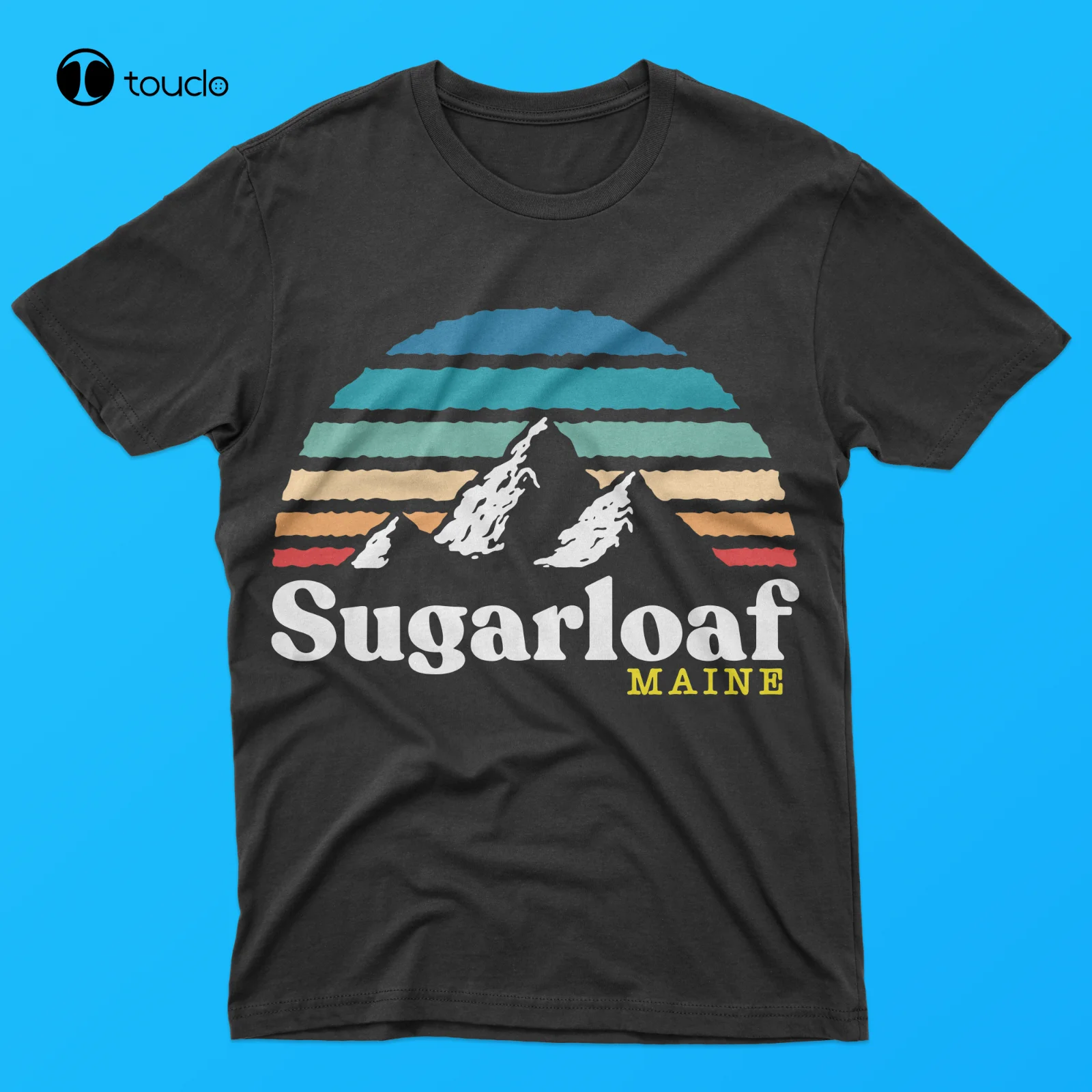 

Новая футболка Sugarloaf, в стиле ретро 1980S, для лыжного курорта Мэн-США
