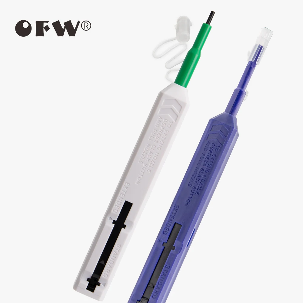 

2PCS/lot FTTH Optical Fiber Cleaner Pen Type 2.5mm/1.25mm LC FC SC ST Connector One Click Cleaning Pen