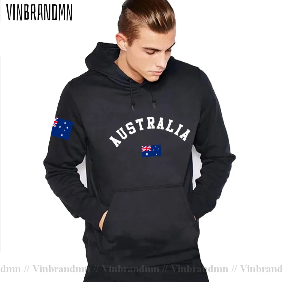 

Vinbrandmn Letter Print "Australia Flag" Men Hoodies Women Brand Clothes Homme Oceania Outerwear Sweatshirt Coats Hip Hop Hoodie