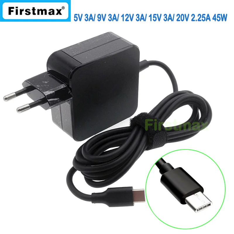 

45W USB-C type C laptop AC power adapter charger for HP Elite x2 1012 G1 Pro x2 612 G2