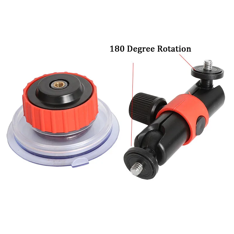 Suporte de carro com ventosa para gopro, suporte de câmera de ação para osmo xiaomi tão coo sjcam eken yi