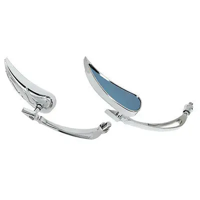 Chrome Motorcycle Blade Side Rearview Mirrors For Harley Suzuki Kawasaki Honda Yamaha Ducati BMW Custom