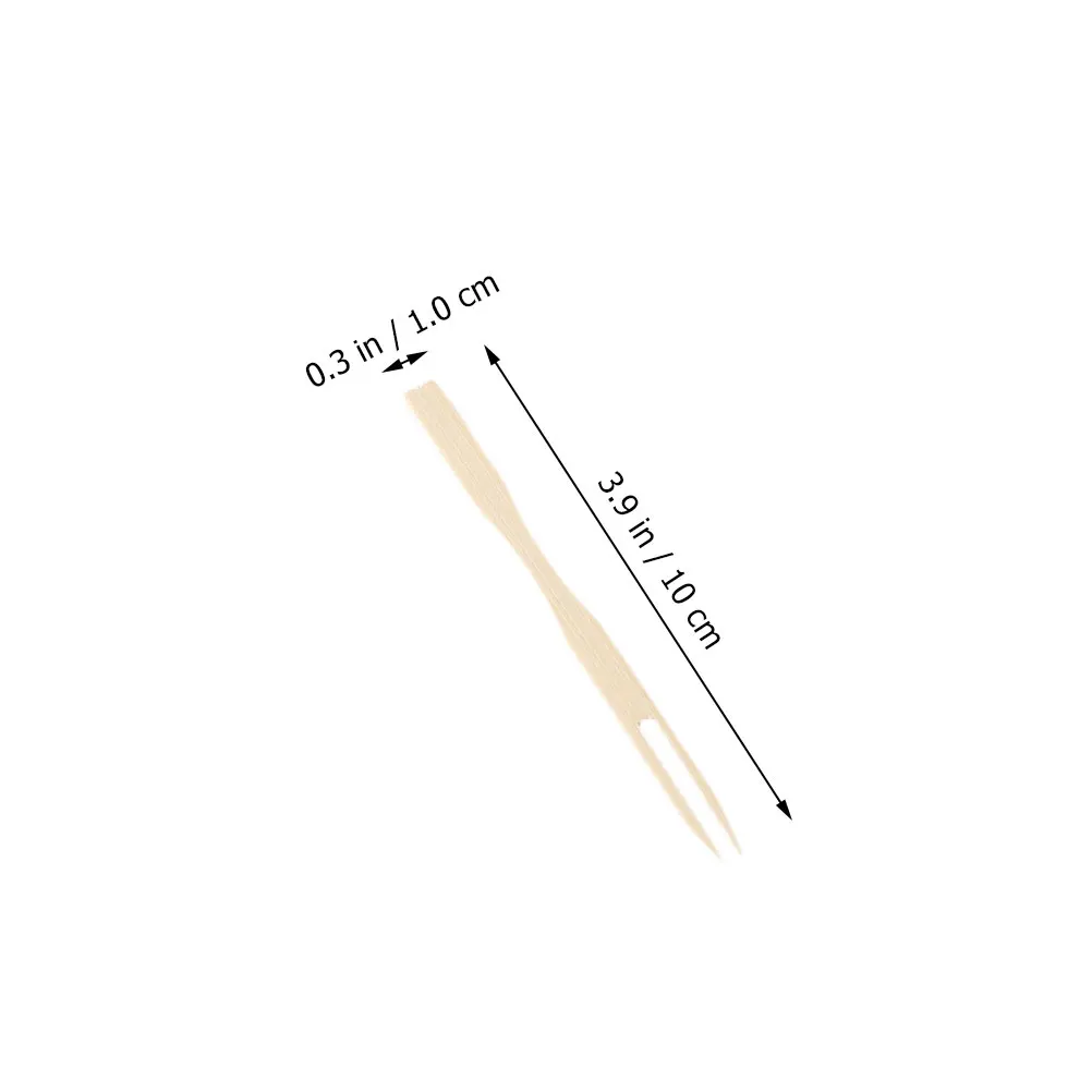 Bastoncini di frutta usa e getta in bambù da 500 pezzi e forchette per torte per la casa e il ristorante forchetta per frutta usa e getta in bambù forchetta da Dessert per torta