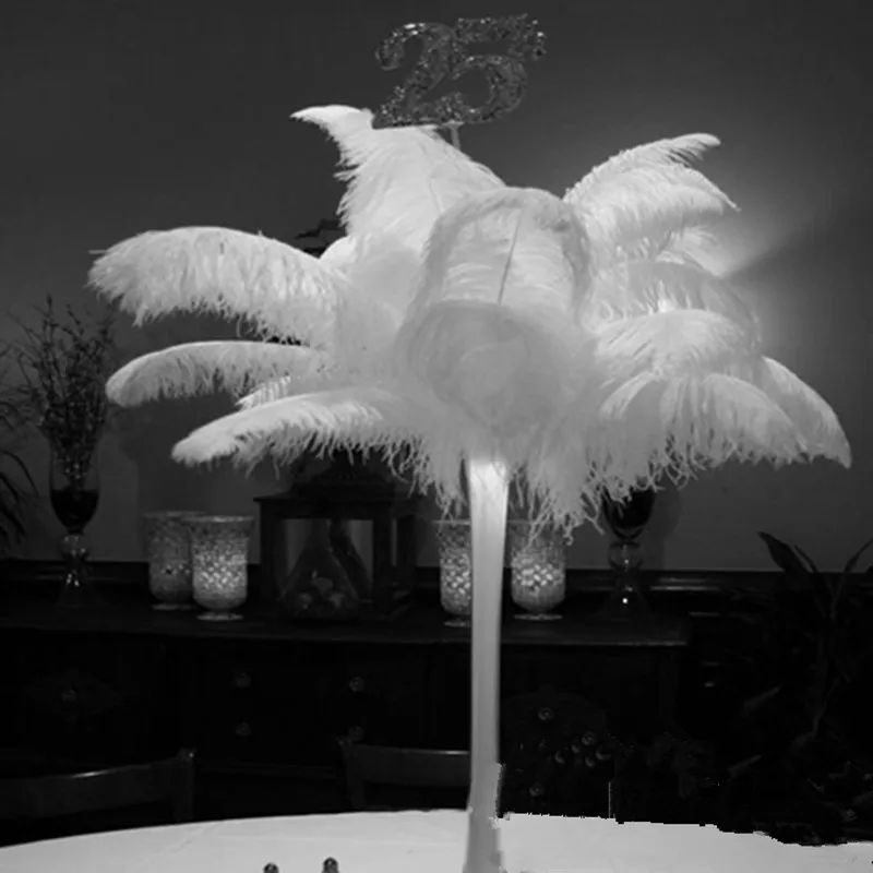 100 Pcs Lot 20-22 Inch/50-55 CM Ostrich Feather Plume For Wedding Centerpieces Table Decoration 10 Colors Available