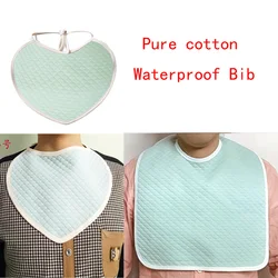 Cotton Meal Eating Bib Clothing Protector Bib Saliva Towel for Kids Children Adults Patients Elderly Disability People