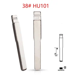 10Pcs/lot Uncut Metal 38# HU101 for ford Focus for KD keydiy xhorse VVDI remotes universal No.38