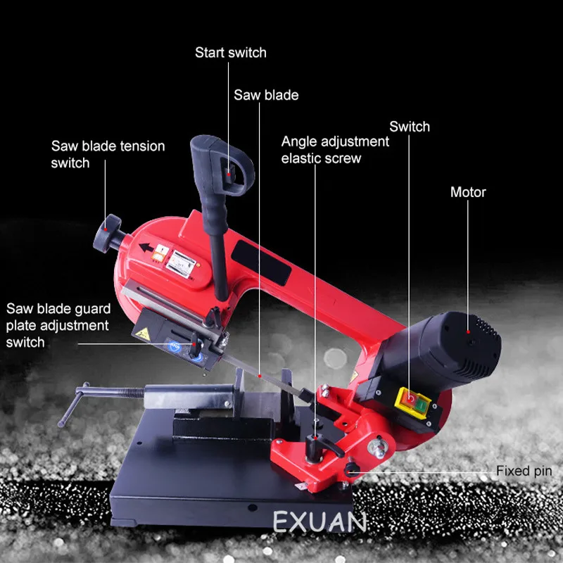 Metal Band Saw Machine Cutting Machine Sawing Machine Horizontal Woodworking Band Saw Machine Cutting Electric Saw