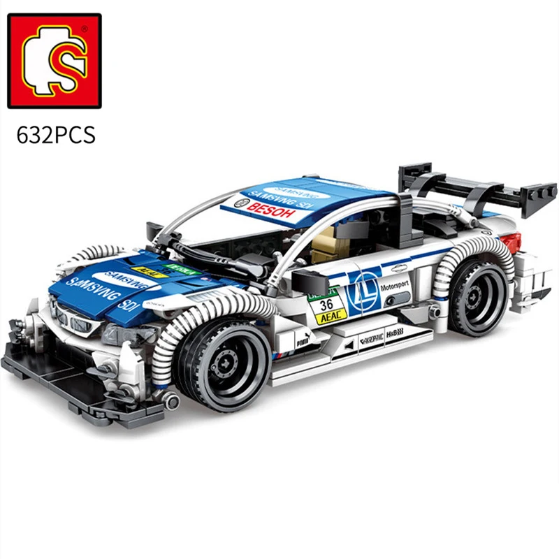 

Sembo 632PCS High-tech MOC Series Pull Back Racing Car Model Building Blocks Kits Vehicle Toys For Children Gifts