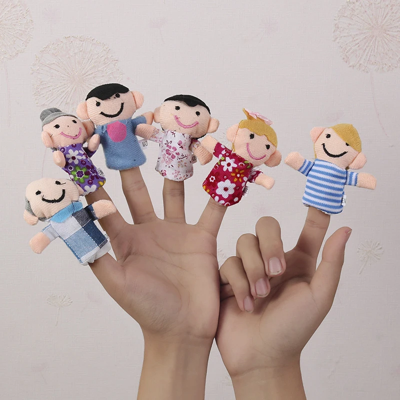 Finger Puppets Baby Mini Animal Educational Hand Fingertip Toys Cartoon Animal Christmas Plush doll Plush Toys for Children Gift