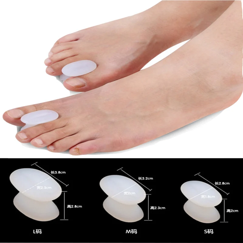 1Pair Gel Toe Separator Foot Care Tool Silicone Big Toe Bunion Straightener Valgus Hallux Bunion Protector Corrector Alignment 3