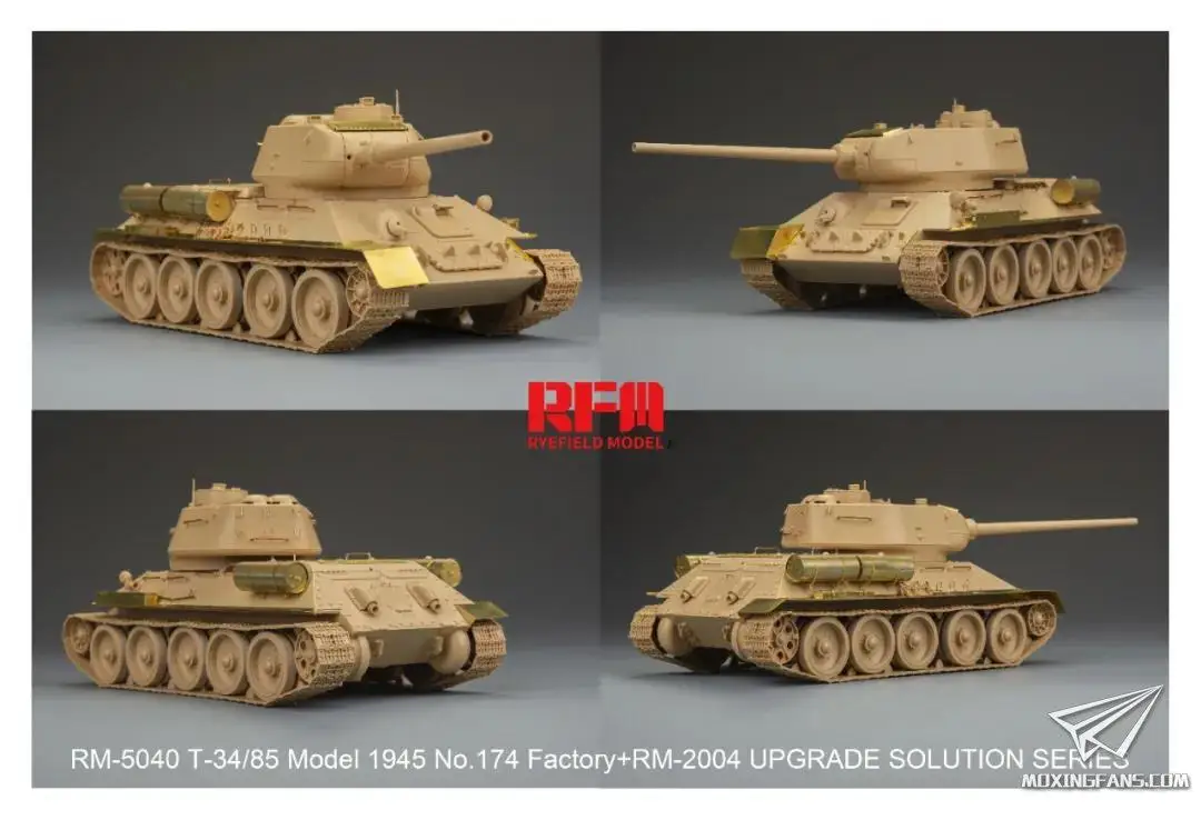 

Ryefield RM5040 1/35 T-34/85 Model 1944 No.174 Factory+RM2004 UPGRADE SOLUTION